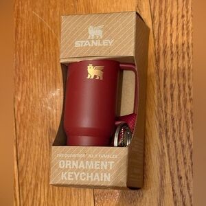 Stanley Ornament Keychain - Burgundy - New in Box! Limited Edition!